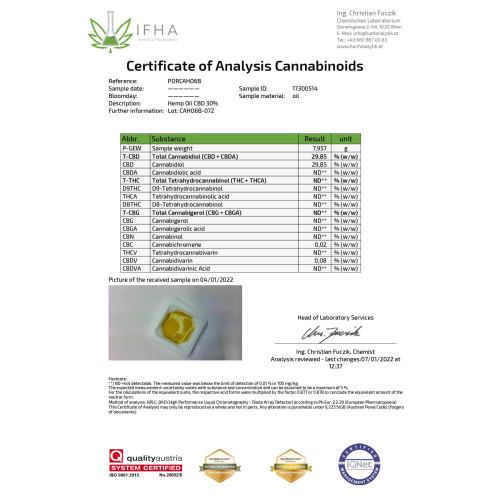 CBD kapi 30% CBD 10ml - ulje konoplje