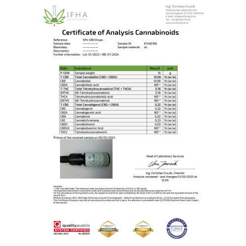 Kanabi CBD ulje 10%, 10 ml, puni spektar