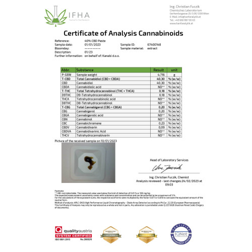 Kanabi CBD pasta 40%, 5 ml, puni spektar Kanabi CBD pasta 40%, 5 ml, puni spektar