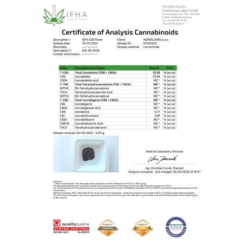 Kanabi CBD pasta 60%, 5 ml, puni spektar Kanabi CBD pasta 60%, 5 ml, puni spektar
