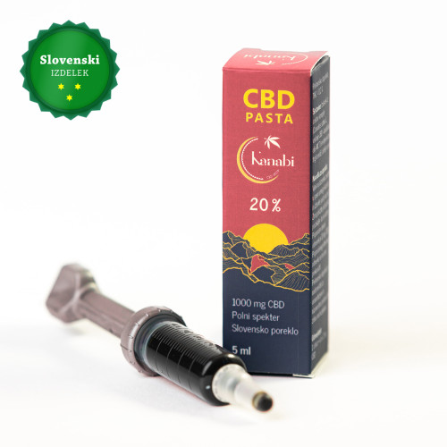 Kanabi CBD pasta 20%, 5 ml, puni spektar  Kanabi CBD pasta 20%, 5 ml, puni spektar