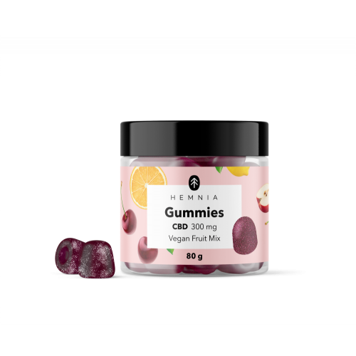CBD veganski bomboni, miješano voće, Hemnia, 300 mg CBD