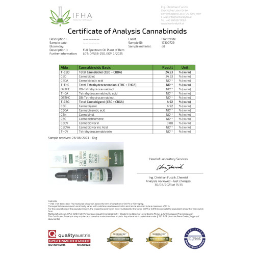 CBD ulje 25 % CBD + 5 % CBG, 10 ml, puni spektar CBD ulje 25 % CBD + 5 % CBG, 10 ml, puni spektar