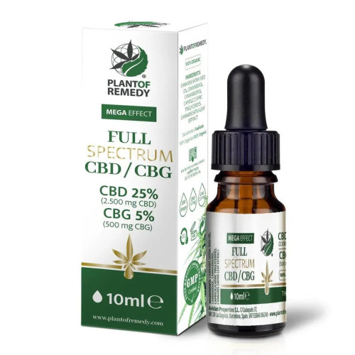 CBD ulje 25 % CBD + 5 % CBG, 10 ml, puni spektar CBD ulje 25 % CBD + 5 % CBG, 10 ml, puni spektar